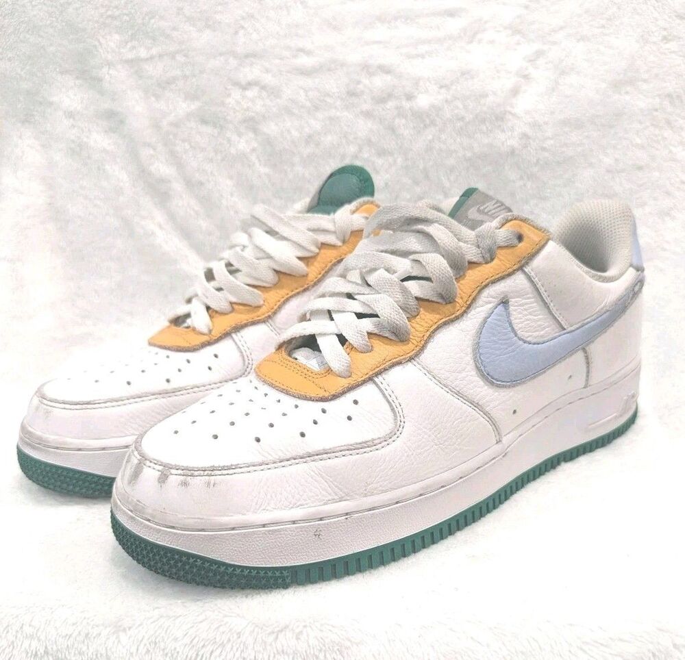 Nike Air Force 1 Low White Blue Orange Green Men's Shoes